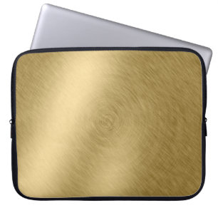 Gold-Metall-Hintergrund oder Textur-Abstract, a Laptopschutzhülle