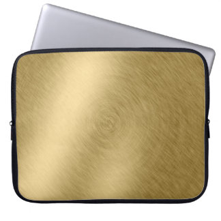 Gold-Metall-Hintergrund oder Textur-Abstract, a Laptopschutzhülle