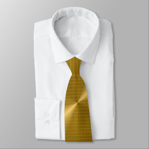 Gold-Metalle und Polka-Dots einzigartiges Muster Krawatte