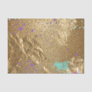 Gold Metallic Foil Glitzer Kunstmuseum Modernes Gl Seidenpapier