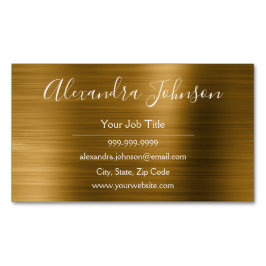 Gold Metallic Foil Modernste und elegante Magnetische Visitenkarte