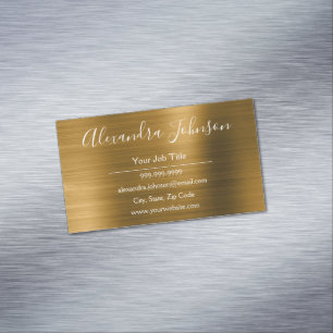 Gold Metallic Foil Modernste und elegante Magnetische Visitenkarte