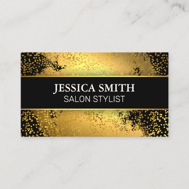 Gold Metallic | Hintergrundinformationen zu Speck  Visitenkarte (Vorderseite)