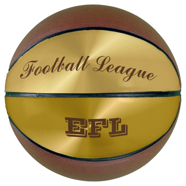 Gold Metallic Look Basketball (Vorderseite)