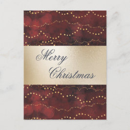 Gold Metallic Red Elegant Frohe Weihnachten