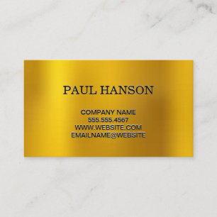 Gold Metallic Visitenkarte