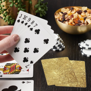 Gold metallisch spielkarten
