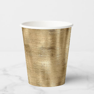 Gold metallische Textur rustikalen Schimmer stilvo Pappbecher