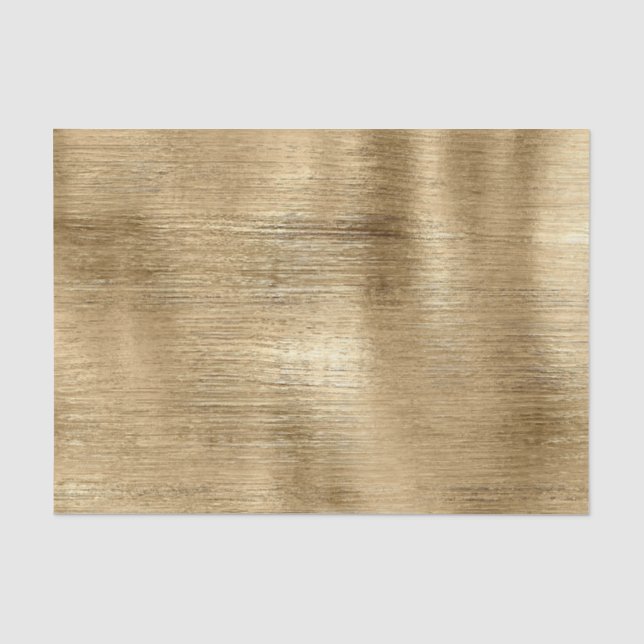 Gold metallische Textur rustikalen Schimmer stilvo Seidenpapier (Vorderseite)