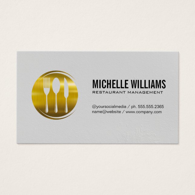 Gold Metallisches Silverware (Vorderseite)