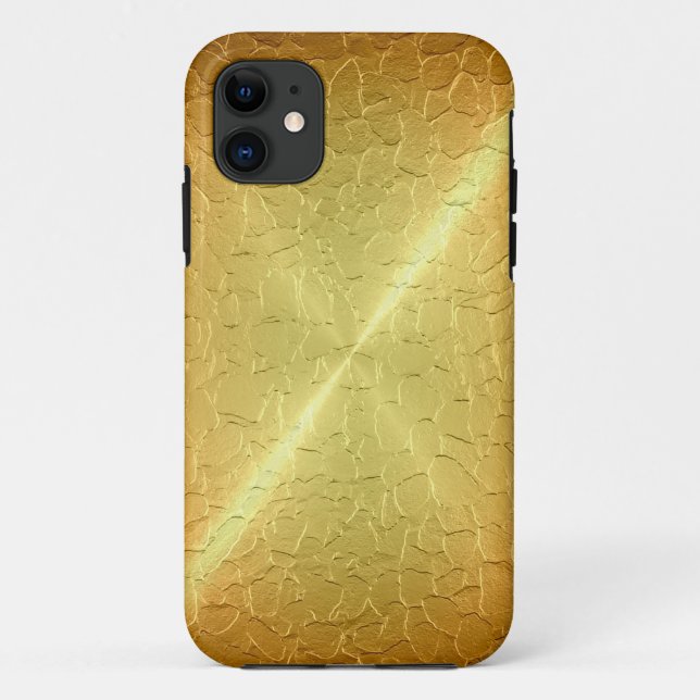 Gold-Metallplatte Case-Mate iPhone Hülle (Rückseite)