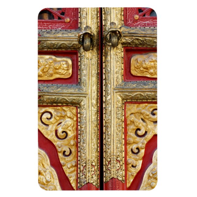 Gold-Metallspitze an der Tür Magnet (Vertikal)