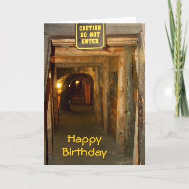 Gold Mine Birthday Card Karte (Vorderseite)