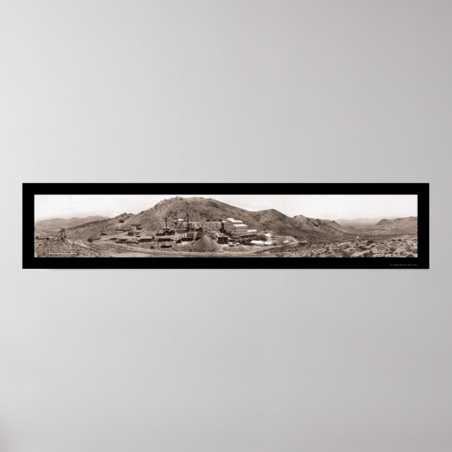Gold Mine Rhyolite NV Foto 1908 Poster (Vorne)