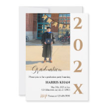 Gold Minimalistisch Graduation Party