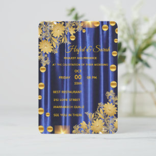 Gold Mirrored Hochzeitseinladung, Gold Spiegel-Inv Einladung