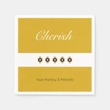 Gold mit schwarzer und weißer Blüte