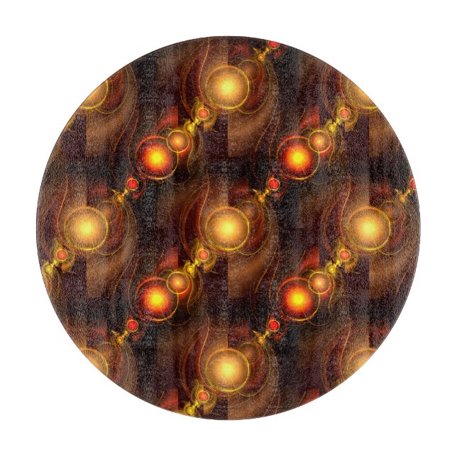 Gold Modern Boho Elegant Abstract Art Pattern #501 Schneidebrett (Vorderseite)