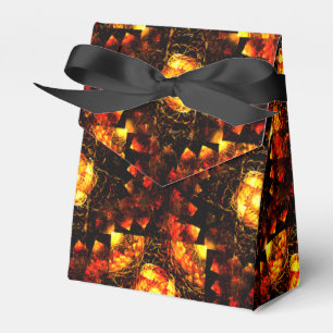 Gold Modern Boho Elegantes Abstrakte Kunstmuster # Geschenkschachtel