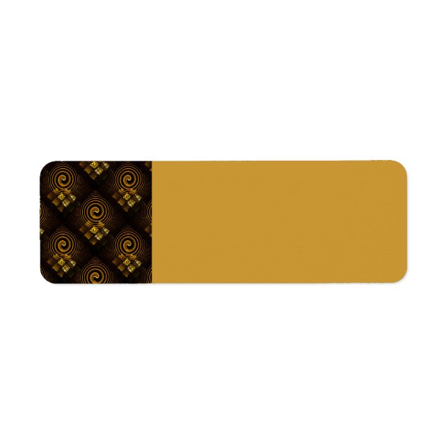 Gold Modern Boho Elegantes abstraktes Kunstmuster  (Vorne)