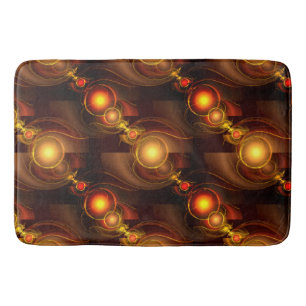 Gold Modern Boho Elegantes abstraktes Kunstmuster Badematte