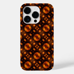 Gold Modern Boho Elegantes abstraktes Kunstmuster Case-Mate iPhone 14 Pro Hülle