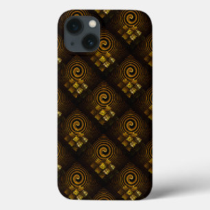 Gold Modern Boho Elegantes abstraktes Kunstmuster Case-Mate iPhone Hülle