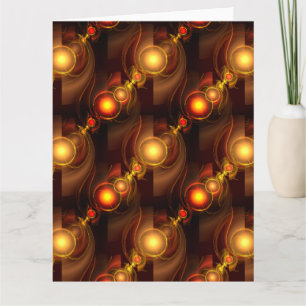 Gold Modern Boho Elegantes abstraktes Kunstmuster Dankeskarte