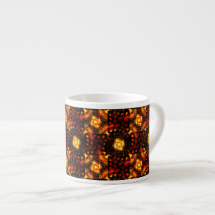 Gold Modern Boho Elegantes abstraktes Kunstmuster Espressotasse