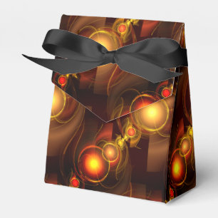 Gold Modern Boho Elegantes abstraktes Kunstmuster Geschenkschachtel