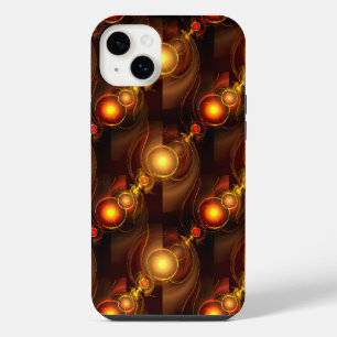 Gold Modern Boho Elegantes abstraktes Kunstmuster iPhone 14 Plus Hülle