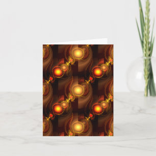 Gold Modern Boho Elegantes abstraktes Kunstmuster Karte