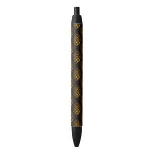 Gold Modern Boho Elegantes abstraktes Kunstmuster Kugelschreiber