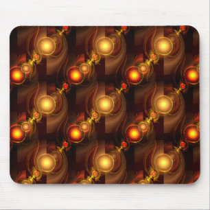 Gold Modern Boho Elegantes abstraktes Kunstmuster Mousepad