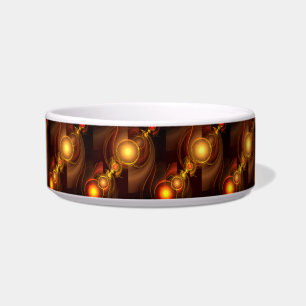 Gold Modern Boho Elegantes abstraktes Kunstmuster Napf