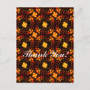 Gold Modern Boho Elegantes abstraktes Kunstmuster Postkarte