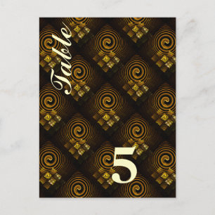 Gold Modern Boho Elegantes abstraktes Kunstmuster  Postkarte