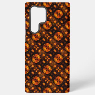 Gold Modern Boho Elegantes abstraktes Kunstmuster Samsung Galaxy Hülle