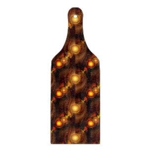 Gold Modern Boho Elegantes abstraktes Kunstmuster  Schneidebrett