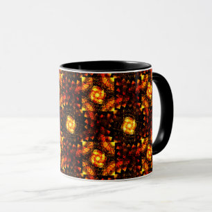 Gold Modern Boho Elegantes abstraktes Kunstmuster Tasse