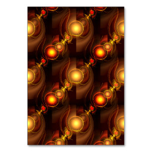 Gold Modern Boho Elegantes abstraktes Kunstmuster Tischnummer