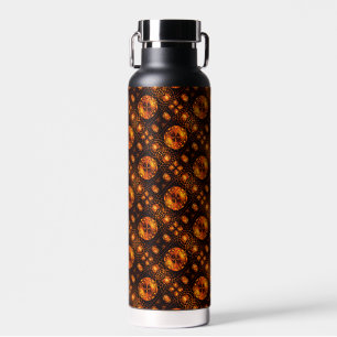 Gold Modern Boho Elegantes abstraktes Kunstmuster Trinkflasche