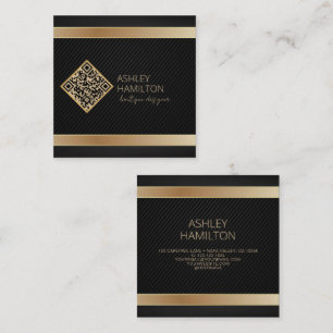 Gold Modern Boutique Designer Quadratische Visitenkarte