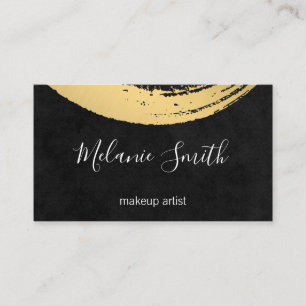 Gold Modern Brushed Visitenkarte