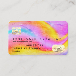 Gold Modern Credit Card Style Add Logo Visitenkarte