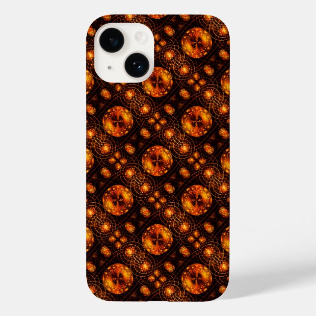 Gold Moderne Boho Elegante Abstrakte Kunst Muster  Case-Mate iPhone 14 Hülle (Rückseite)