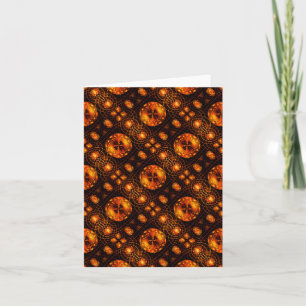 Gold Moderne Boho Elegante Abstrakte Kunst Muster Karte