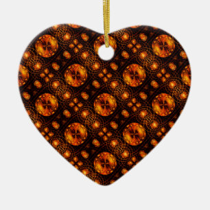 Gold Moderne Boho Elegante Abstrakte Kunst Muster  Keramik Ornament