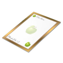 Gold Moderne Früchte Ihren Text hinzufügen Notizblock