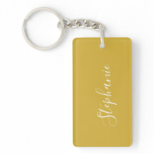 Gold Moderne Typografie personalisierter Schlüssel